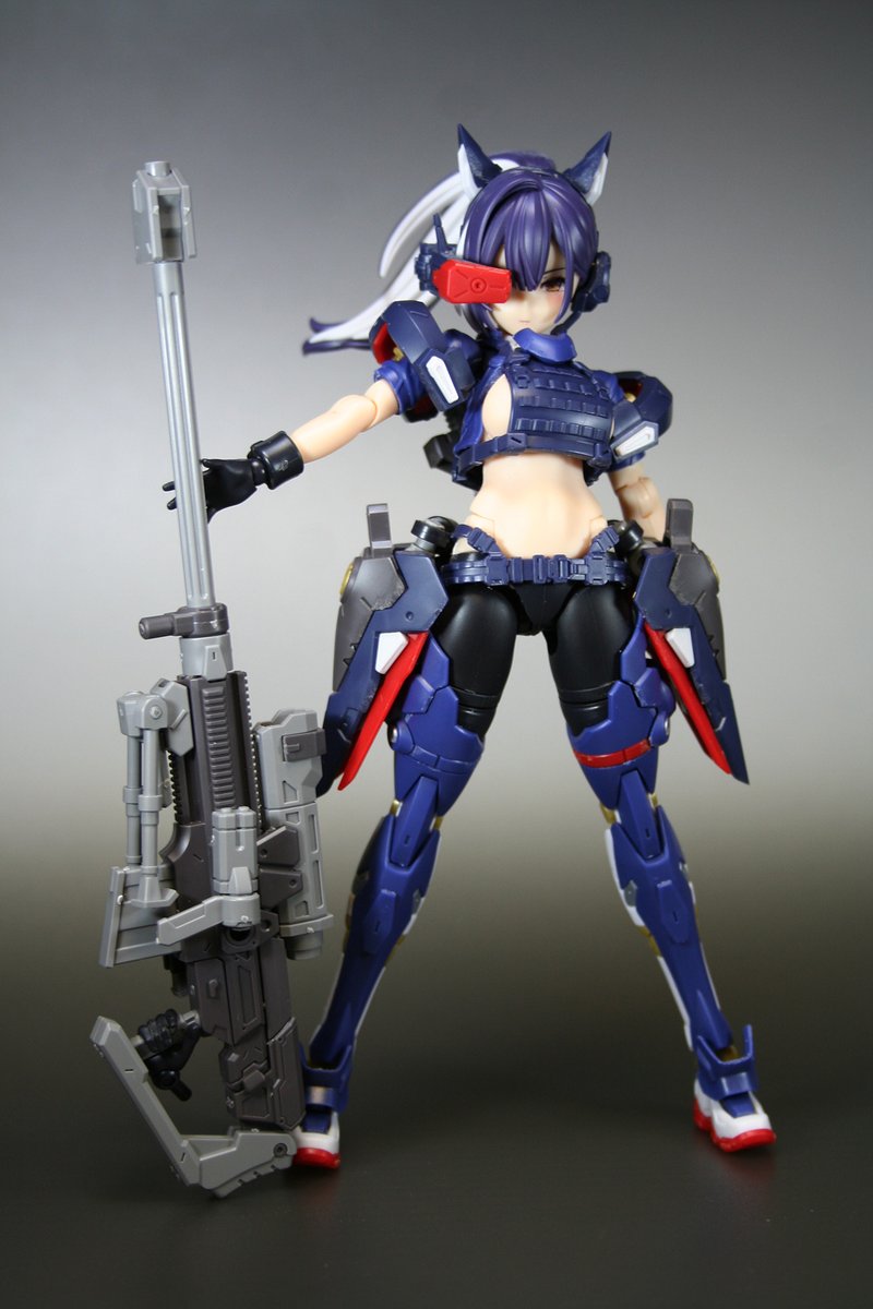 MrHazy's tweet photo. スコル・シャープシューター組んだ！
シールドマントバラしてサイドアーマーなどに組み替えるなど。
#メガミデバイス https://t.co/2aEgMPTJ5O