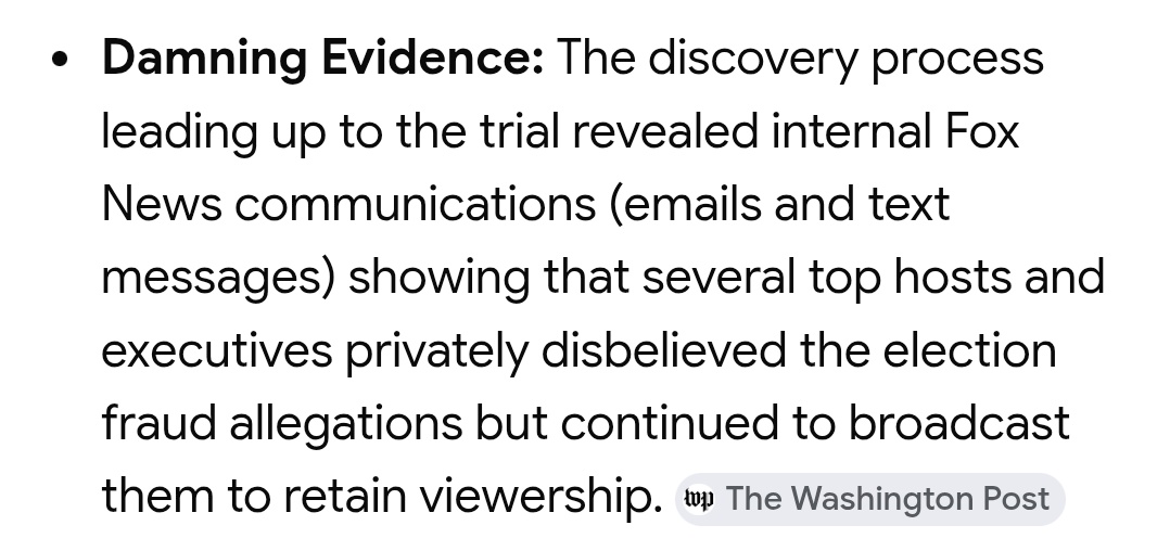 WILLDYE4U's tweet photo. @atrupar @FoxNews is
JUST FUCKING LYING! 
but
THAT'S just what they do!

$787.5 MILLION settlement
for LYING TO THEIR VIEWERS
&amp;
they're STILL LYING!
to their viewers
even tho'
the audience can CLEARLY SEE IT
FOR THEMSELVES 
by simply looking behind
the LYING LIARS on screen.

#foxLIES! https://t.co/n543tsIVC9