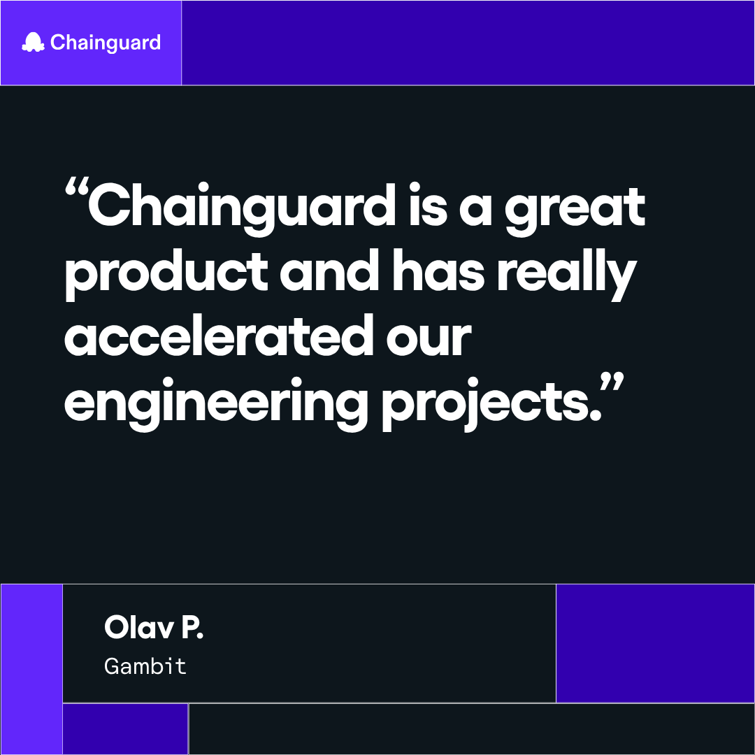 chainguard_dev's tweet photo. As if you needed another reason to choose Chainguard… here are five: https://t.co/YiXc9fsHa6