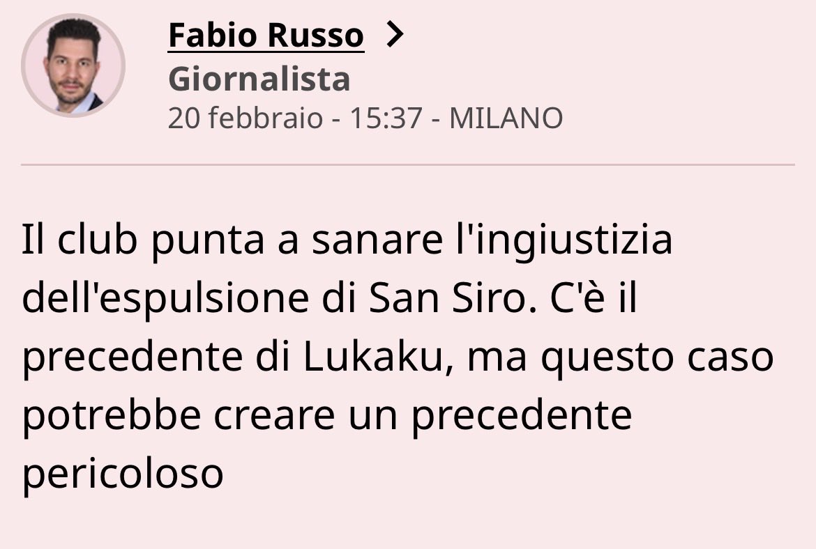 DanBellux's tweet photo. @Gazzetta_it Fabio Russo, è lei? perchè non ci parla,chessò,di LionRock? https://t.co/LyywrSbtDg