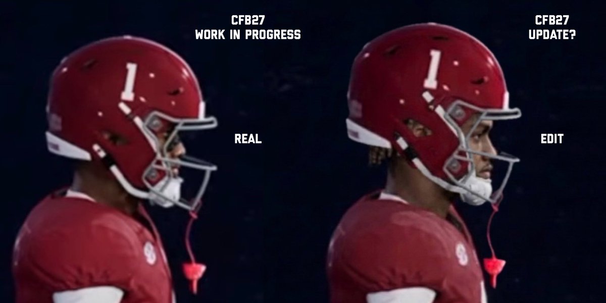 CatholicPacman's tweet photo. Need that helmet fit they they gave Jeremiah Smith on more players 😮‍💨

High and Tight. ✅

Raise the helmet, and bring it closer to the face. https://t.co/L0eRenmIs9