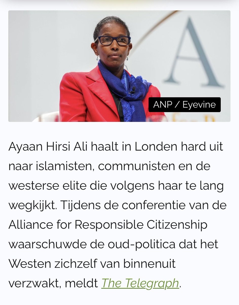 CHofste18240's tweet photo. Ayaan Hirsi Ali haalt hard uit in London.
De elite politiek van het westen blijven wegkijken!!
Ze heeft zo gelijk!!  
We hebben remigratie nodig!! Miljoenen allochtonen 
moeten gaan….✈️✈️✈️✈️
Genoeg = Genoeg!! https://t.co/ncHBL2rxV5