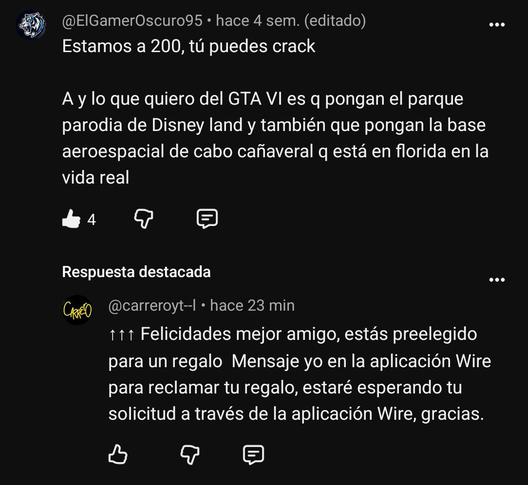 carrerovYT's tweet photo. 🚨​IMPORTANTE CHICOS🚨​

Hay alguien que se esta haciendo pasar por mi y escribe en Youtube sobre un supuesto regalo, si ven este mensaje porfavor NO INGRESEN a ningun link y DENUNCIEN la cuenta.
Cualquier novedad o publicacion de sorteos voy a estar avisando siempre a traves de publicaciones, ya sea aca o youtube.
Cuidense