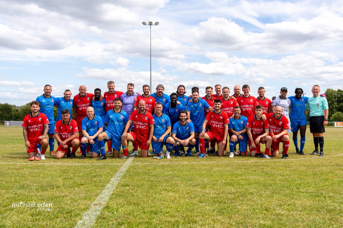 Horbury_TownFC's tweet photo. 𝐀 𝐒𝐏𝐄𝐂𝐈𝐀𝐋 𝐃𝐀𝐘 🤎

Yesterday was a huge, huge success. 

Close to 200 showed up for two of our most capped players and 36 individuals took part to grace the turf once more for those guys. 

It was fantastic to see all those who have contributed to the successes of the club to date, right back to 2015 and the West Yorkshire Prem days. 

The football itself had some great bits of quality, and some not so much.. 

Bojang took the bragging rights with a 4-2 victory, with all three brothers getting on the scoresheet and Jonno capping it all off at the end. 

The opening of the new pitchside bar was a massive, massive success as well. To everyone who graces Horbury with their presence at any game from now, good news - you can get your beers within seconds and not have to walk half a mile.. 

A great amount raised towards the 26/27 budget for the club which is brilliant too. The more we can raise exposure of Horbury Town one way or the other, the better the club will be for it. More improvements on and off the pitch for sure. 

Once again, a huge thanks to everyone who made yesterday exactly what we hoped it would be. 

Can’t wait for the next one.. 👀