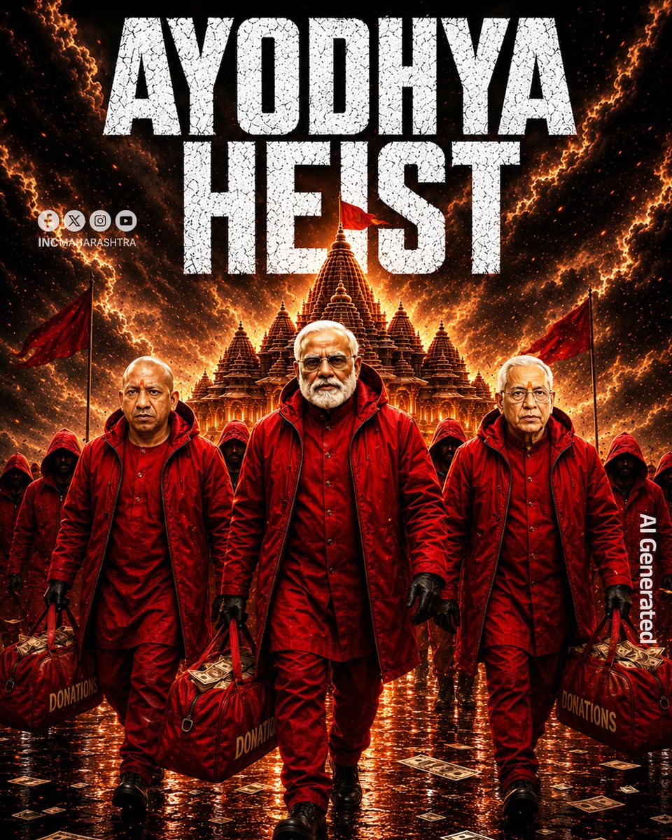 INCMaharashtra's tweet photo. AYODHYA HEIST https://t.co/3QtCtn5dRE