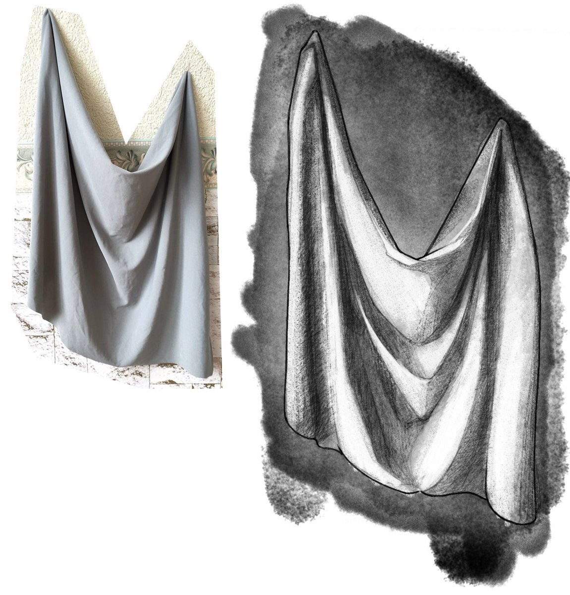 MenalMiguel's tweet photo. Drapery Study 2/3 https://t.co/b1mNpXC0ni