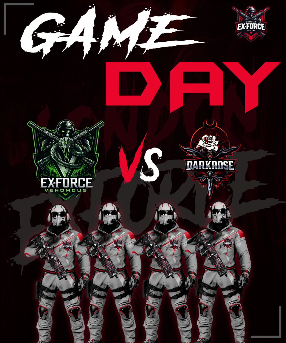 LondonExForceG's tweet photo. Losers run needed for Venomous, starting with LR1 action.

🆚Darkrose
⏰08:30pm
🎥https://t.co/9s3S57itis

Roster:
@Im_Nickaay
@_Taylorfoster_
Widow
Unity

@AMeLeague
#BuiltForChampions🏆 https://t.co/NBh3aDXPMw