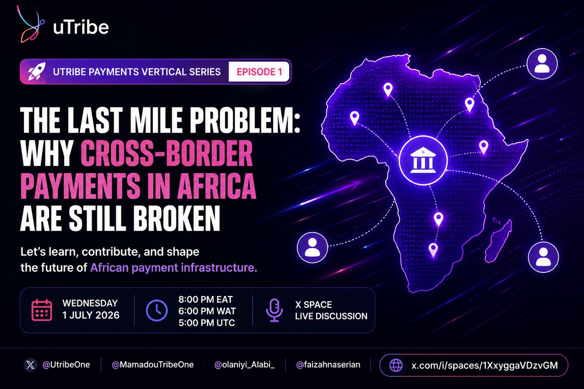 Paklek027's tweet photo. Africa needs faster, cheaper cross-border payments. Better infrastructure benefits everyone.

@UtribeOne @MamadouTribeOne @olaniyi_Alabi_ @faizahnaserian

https://t.co/ukEBOEBJlb https://t.co/IxHVkdd2Ow