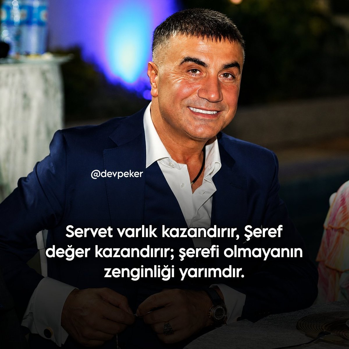 devpeker's tweet photo. Şerefi olmayanın zenginliği yarımdır.
@sedat_peker https://t.co/fqJtfwY6gg