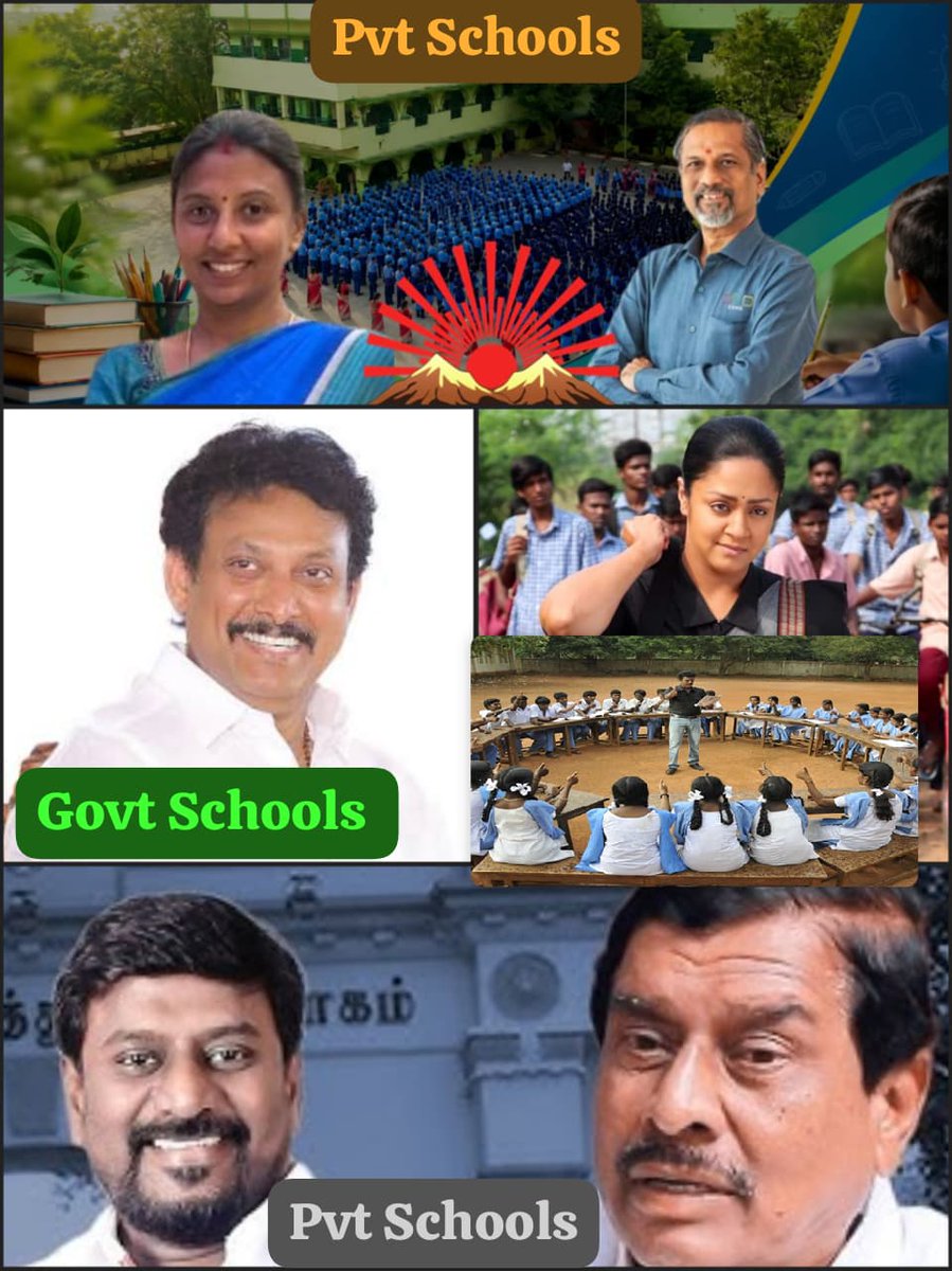 akilan16's tweet photo. சாட்டை படத்தில் வரும் தனியார் பள்ளி பிரேம் குமார் + ராட்சசி படத்தில் வரும் தனியார் பள்ளி சேட்டா character இந்த நந்த குமார்

அந்த "தயா" character தான் @Anbil_Mahesh 

ஓடி ஓடி தமிழக மாணவர்களுக்கு உழைத்தார், தரத்தை உயர்த்தி காட்டினார், அரசு பள்ளியில் மாணவர்கள் சேர்க்கையை அதிகரித்து காட்டினார், பல முன்மாதிரி திட்டங்களை வெற்றிகரமாக செயல்படுத்தி காட்டினார் (மாணவர்கள் அயல்நாடு பயணம், மாடல் பள்ளிகள் அதிகரித்தல்) 

அதற்கு கிடைத்த விலை... தேர்தல் அரசியல் தோல்வி !!

இன்று சில திடீர் ஆசாமிகள் மீடியா முன்பு அவதரித்து TVK அரசுக்கு நன்மதிப்பு சான்றிதழ்களை கேட்காமலே வழங்கி வருகிறார்கள் 

யானை வரும் முன்னே, மணியோசை வரும் பின்னே என்று நிரூபிக்க அமெரிக்க ரிட்டர்ன் வேம்பு அவரை தொடர்ந்து வினிதா போன்ற ஆட்களும் படையெடுத்து திமுக அரசின் கல்வி வளர்ச்சிகளை சிறுமை படுத்த நடக்காத, நடந்திடாத, இல்லாத ஊழல் குற்றச்சாட்டுகளை அடுக்கி ஆனந்தம் அடைகிறார்கள்

ஆதாரம் கேட்டால் கோல் போஸ்டை மாற்றி மாற்றி மறைகிறார்கள் 

சமுத்திரக்கனி நடித்த "சாட்டை" அல்லது ஜோதிகா நடித்த "ராட்சசி" படங்களை பார்த்தாலே இவர்கள் நோக்கம், திட்டம் நமக்கு நன்கு புரியும் !!