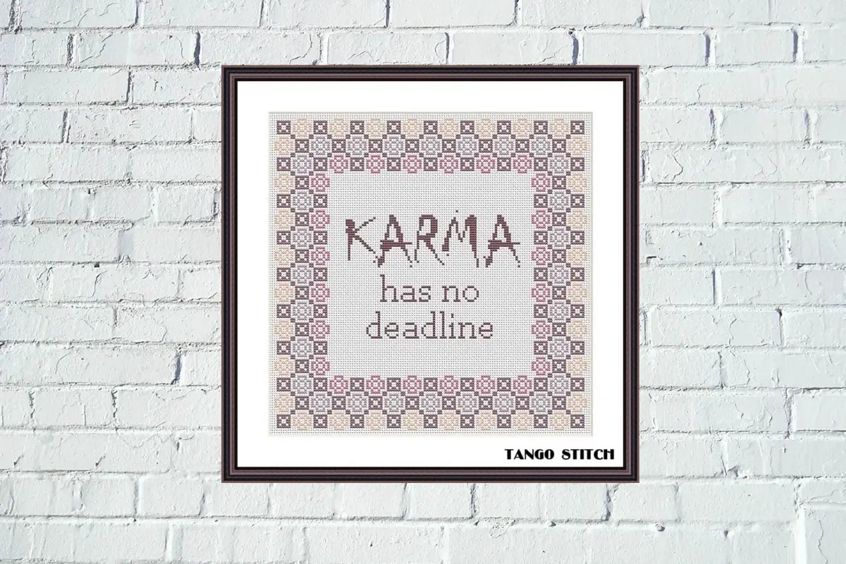 lena6702's tweet photo. Karma has no deadline easy cross stitch pattern https://t.co/y3LoMZkW7W
#crossstitchpattern #crossstitch #needlecraft #stitching #embroidery #crafts https://t.co/PYnGC96Vfz