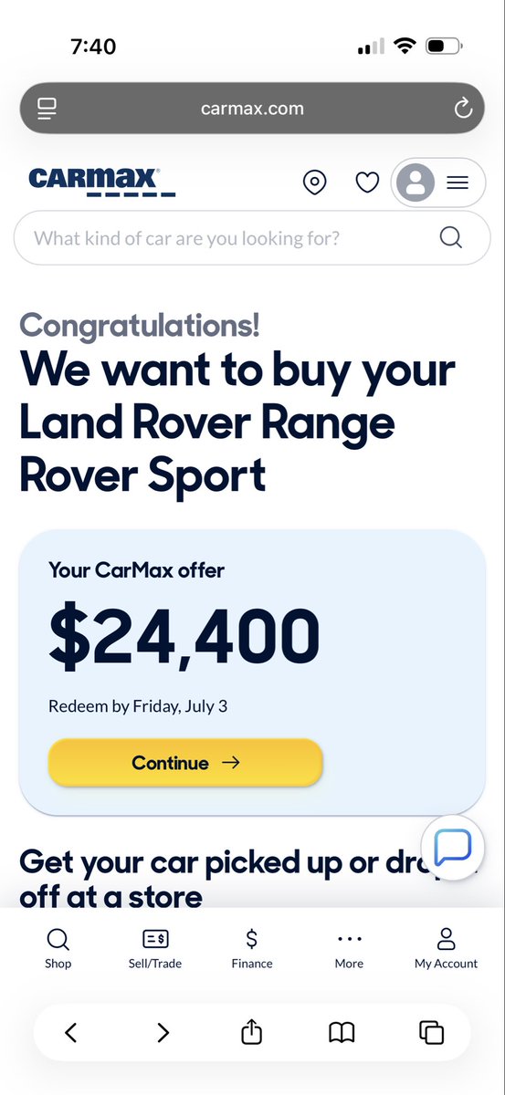 luke4696's tweet photo. Hey @CarMax stop emailing that you want to buy my car, and start showing me that you actually want to buy my car… Same market, same VIN, within minutes of each other. https://t.co/v3nEIYfQL1