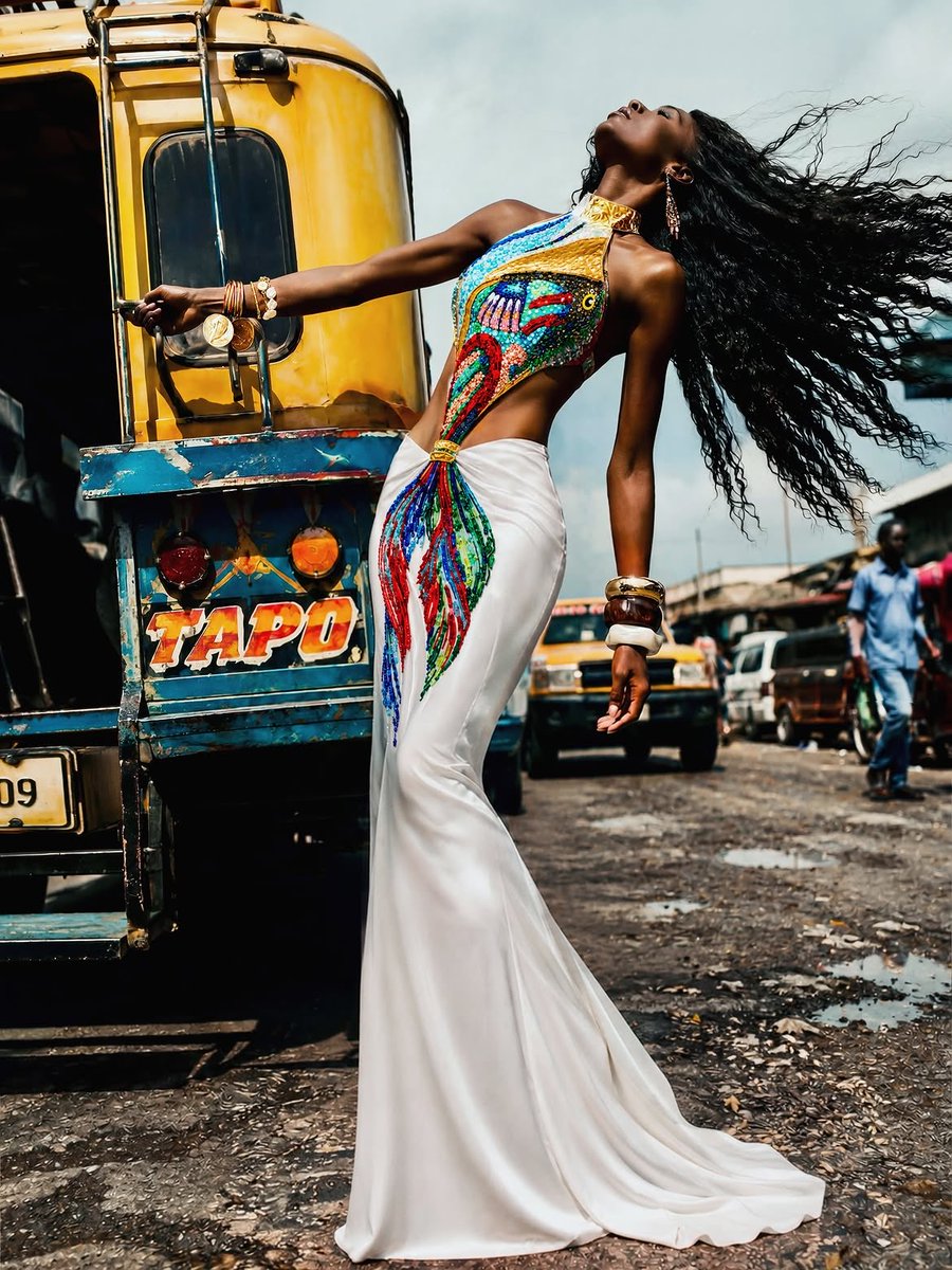haitienespanol's tweet photo. Haití respira moda. Stella Jean https://t.co/lDhlv3BYVL