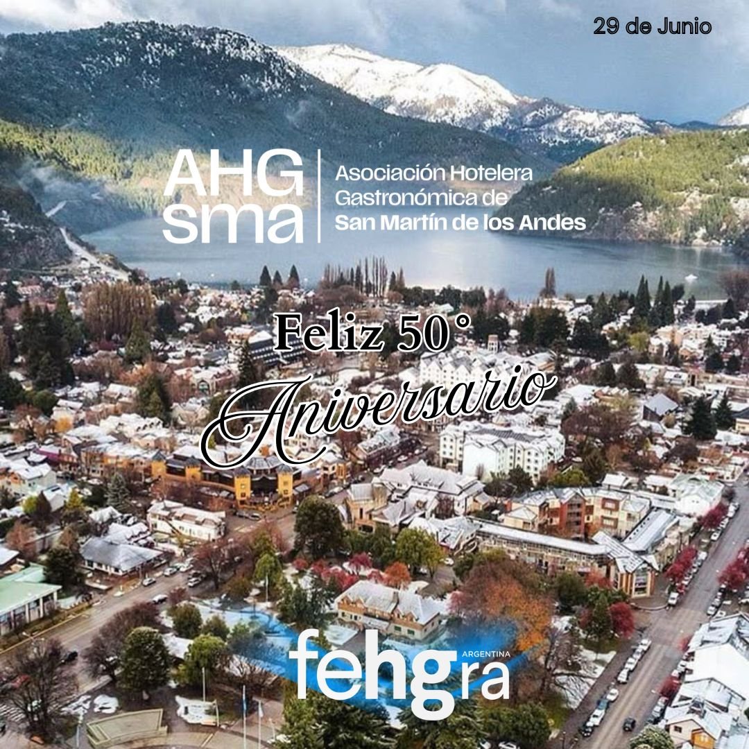fehgra's tweet photo. 👏 Felicitamos a sus dirigentes, asociados y equipos de trabajo por este importante aniversario, y les auguramos más logros y crecimiento en beneficio de toda la comunidad hotelera y gastronómica.

¡Feliz aniversario!

#Aniversario #SanMartindelosAndes #FEHGRA https://t.co/6Cs9r2MEzK