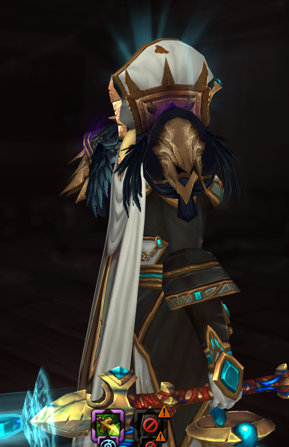 Arcamean's tweet photo. How is it hair on drakthyr STILL pop through so many hoods and helms. Can someone @Warcraft please either hide hair on hoods/hats or something? https://t.co/vUz9bsxZrl