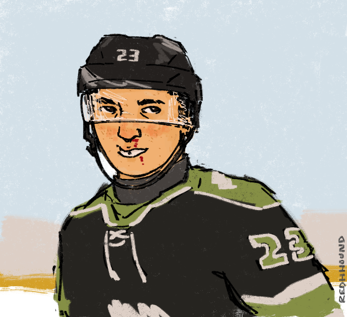 616RED_'s tweet photo. hockey au of my zombie apocalypse oc! #artfight https://t.co/ozUG0JSBcD