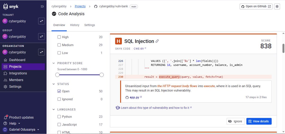 Using Snyk for Code Review as an Application Security Engineer Recently ...