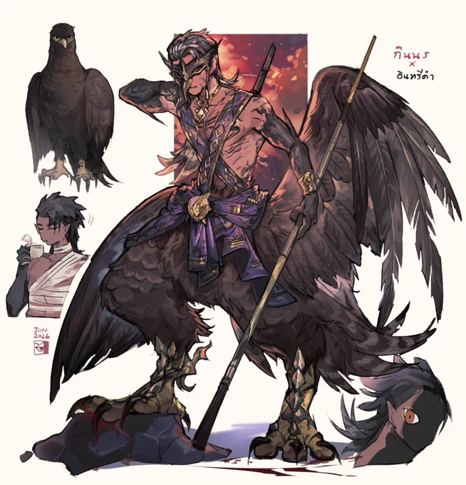 Kinnorn x Black Eagle กินนร x อินทรีดำ (last one in this set!)
