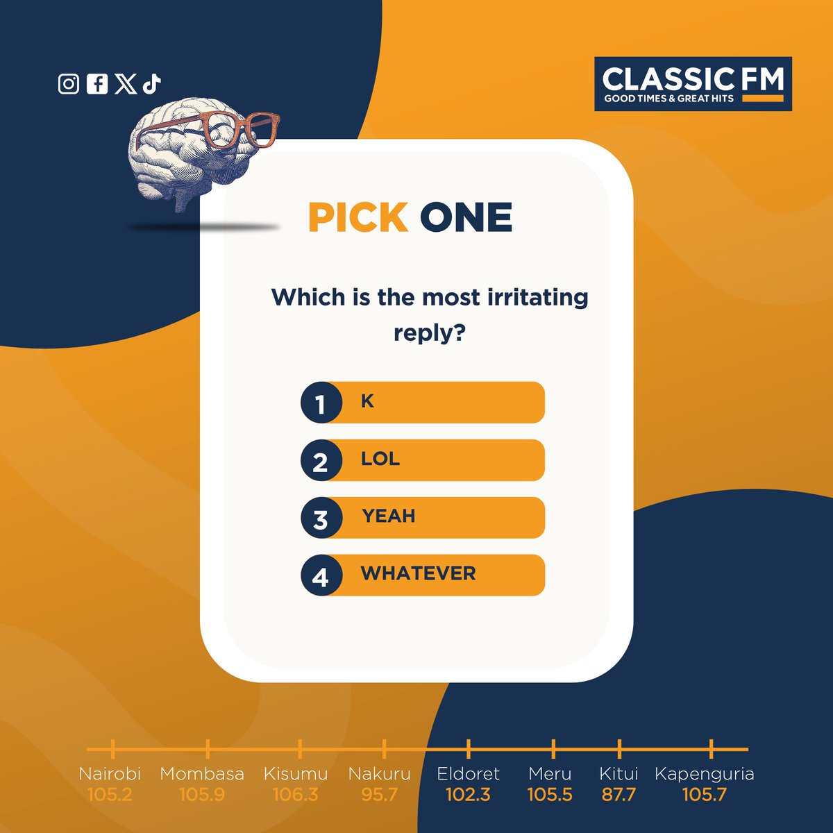 Classic105Kenya's tweet photo. Which is the most irritating reply? https://t.co/vnaqoxLmhL
