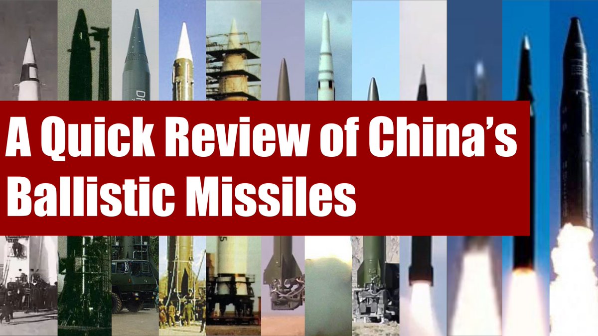 someplaosint's tweet photo. My new video is out. In this video, let's have an overview of China's ballistic missile arsenal from its V-2 derived first attempt to the ICBMs that can hit beyond 10,000 kms.

Link in the next post. https://t.co/vXQNJfXvXO