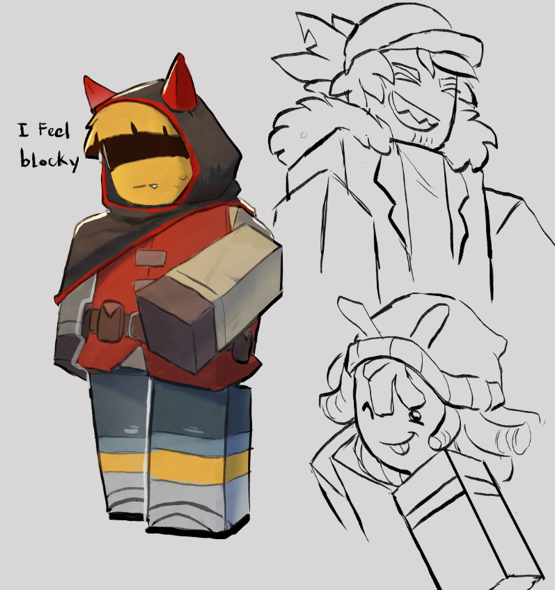 farychikawa's tweet photo. blocky doodle #blocktales https://t.co/9mY9QDreDQ