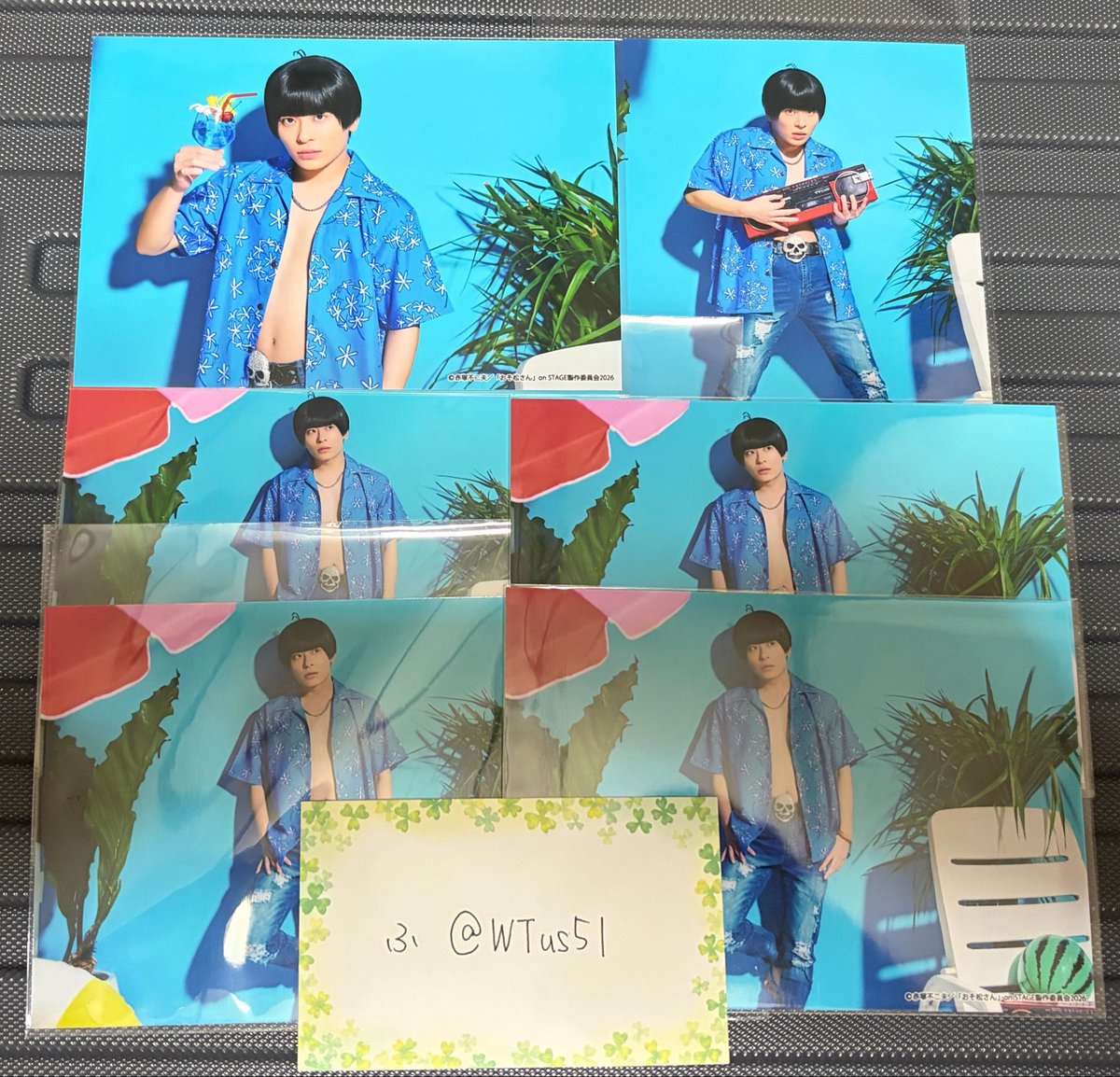 WTus5l's tweet photo. 【交換】おそ松さん on STAGE 2nd SEASON 2  松ステ ランダムブロマイド ランブロ

譲：6つ子 カラ松

求：同異種F6一松  > 定価＋送料

郵送でのお取引希望してます。
検索からお気軽にお声掛けください🕊 https://t.co/Kzsb0SoalH
