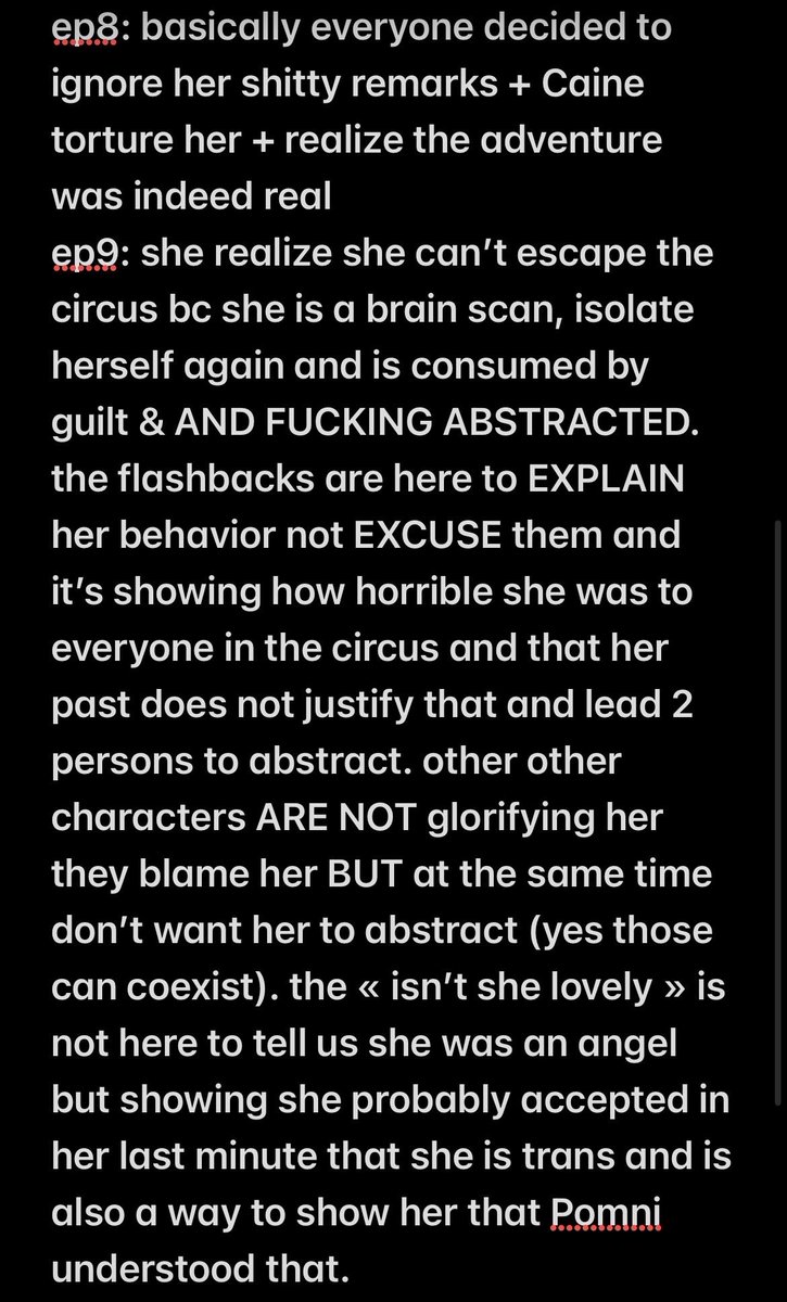 nyxlovesjax's tweet photo. « Jax is glorified for her actions » « the show excuse everything just because she is trans » sure here a list of what happen in every episode where she have to face the consequences of her actions/ is being punished https://t.co/NCwjsbksAk