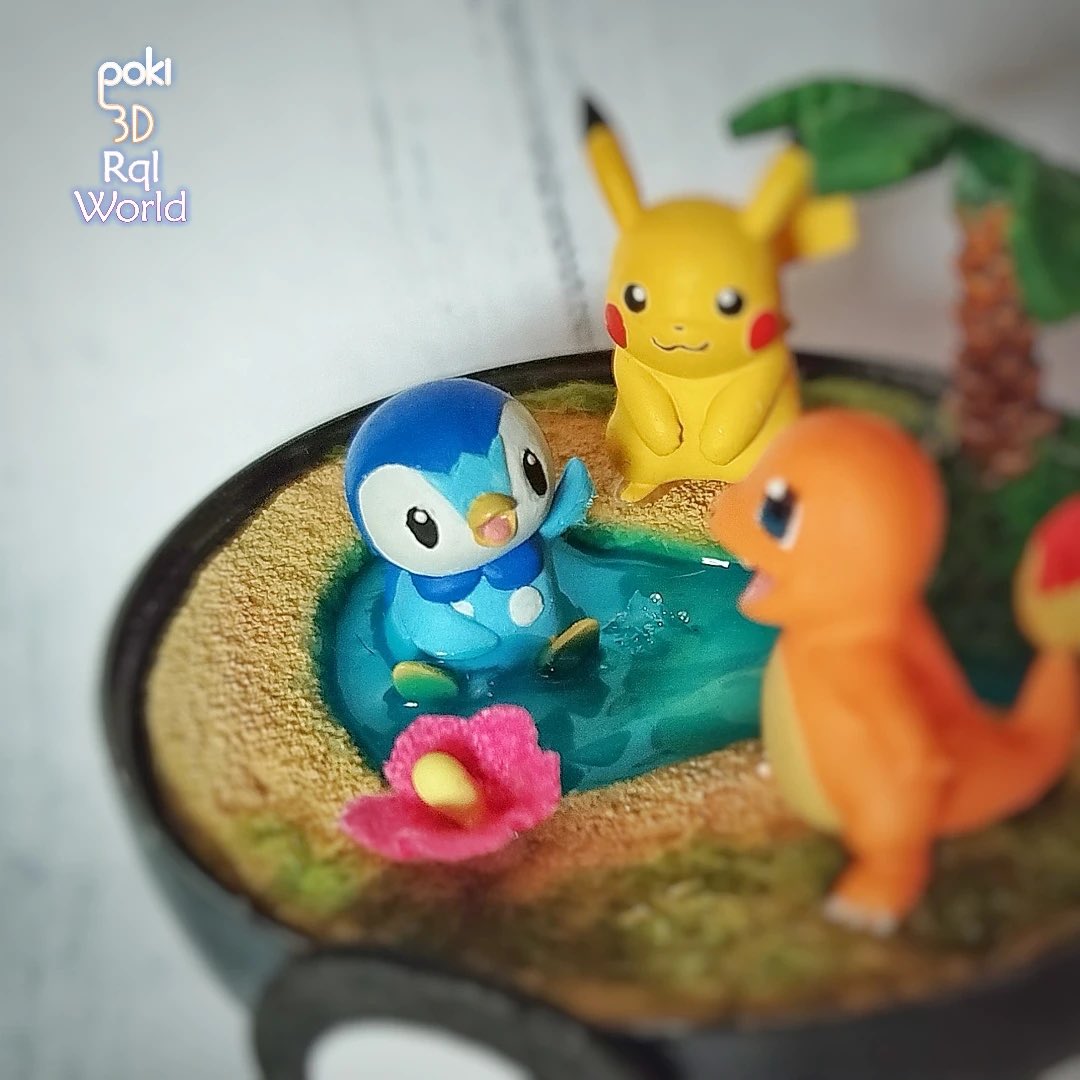 poki3D's tweet photo. Mini oasis 🏝️
Hoy os traemos una escenografía fanart personalizada con un pequeño oasis. Hecho a mano con muchos detalles y efecto agua https://t.co/G4nb3jjfY3