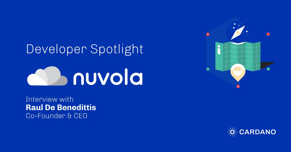 Cardano's tweet photo. In the latest Developer Spotlight, Raul De Benedittis, CEO of @NuvolaDigital, shares how his aerospace and naval engineering background shaped his vision for decentralized infrastructure on Cardano.

Learn why Nuvola selected Cardano as their settlement layer, how encrypted file sharding protects data across global networks, the role of partner chains in scaling, and why the crowdshare model democratizes participation in DePIN.

Raul also goes into how Nuvola Drive simplifies Web2 to Web3 migration, and why privacy-first cloud storage matters for real-world adoption.

Link to the full interview below 🧵👇