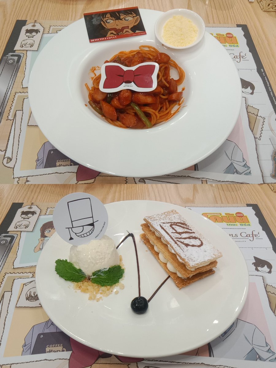 L040304's tweet photo. 💙💌 เพราะว่า ฉันมาตามคำเชิญแล้วไงละ 🍨🍝
#Fanfanscafeth #FanFansCafe #DetectiveConan #ConanThailand 
#ยอดนักสืบจิ๋วโคนัน #โคนัน https://t.co/Jk0xNk04Mm