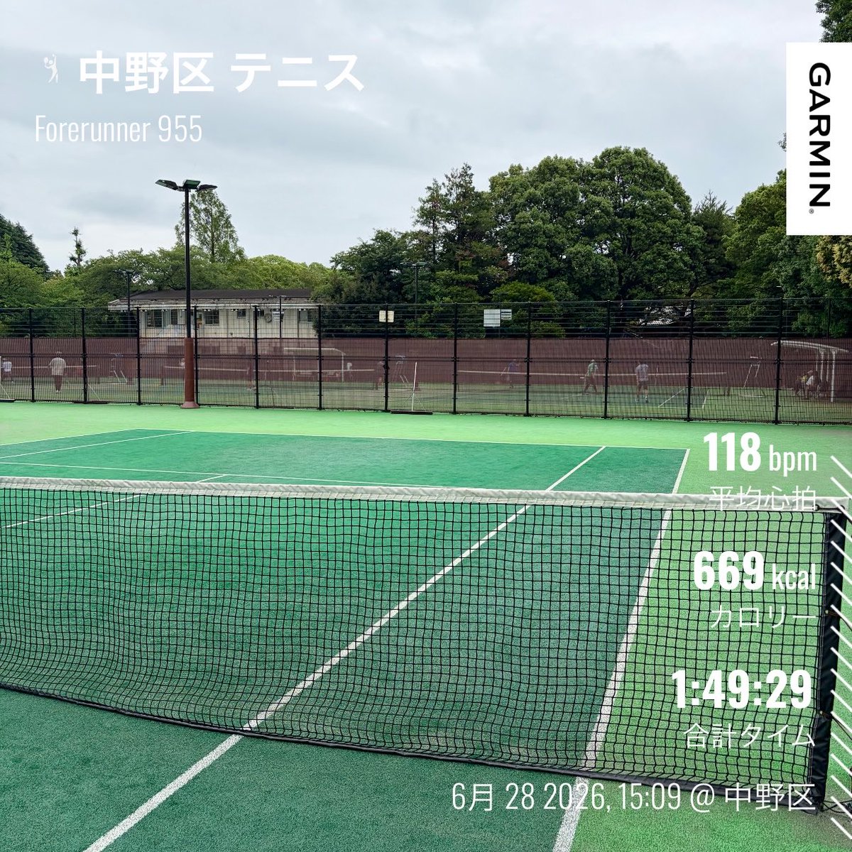 visor_toshi's tweet photo. 6/28日 皇居30K
雨の中、久しぶりにロードの30k。
ぼっちなのでいけそうなペースで走り始めたけど20K超えてからきつい。
最後の5Kはペースダウンするも何とか走り切った。
からのテニスで疲労困憊😇
#皇居ラン
#evosl https://t.co/7hxQDQ03fD