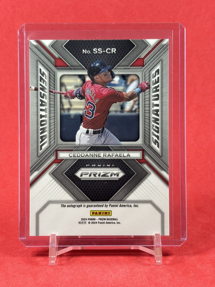 layscrispytaco's tweet photo. 🎉 2K FOLLOWER GIVEAWAY! 🎉

To celebrate, I’m giving away this 2024 Panini Prizm Ceddanne Rafaela RC Auto!

To enter:
✅ Follow
🔁 Repost
💬 Reply with who you’re collecting right now!

Closes Wednesday at 8 PM CT. Winner announced Thursday morning!

Thank yall for the support! https://t.co/YpfrhRxzog