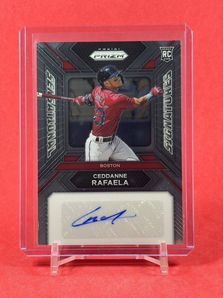 layscrispytaco's tweet photo. 🎉 2K FOLLOWER GIVEAWAY! 🎉

To celebrate, I’m giving away this 2024 Panini Prizm Ceddanne Rafaela RC Auto!

To enter:
✅ Follow
🔁 Repost
💬 Reply with who you’re collecting right now!

Closes Wednesday at 8 PM CT. Winner announced Thursday morning!

Thank yall for the support! https://t.co/YpfrhRxzog