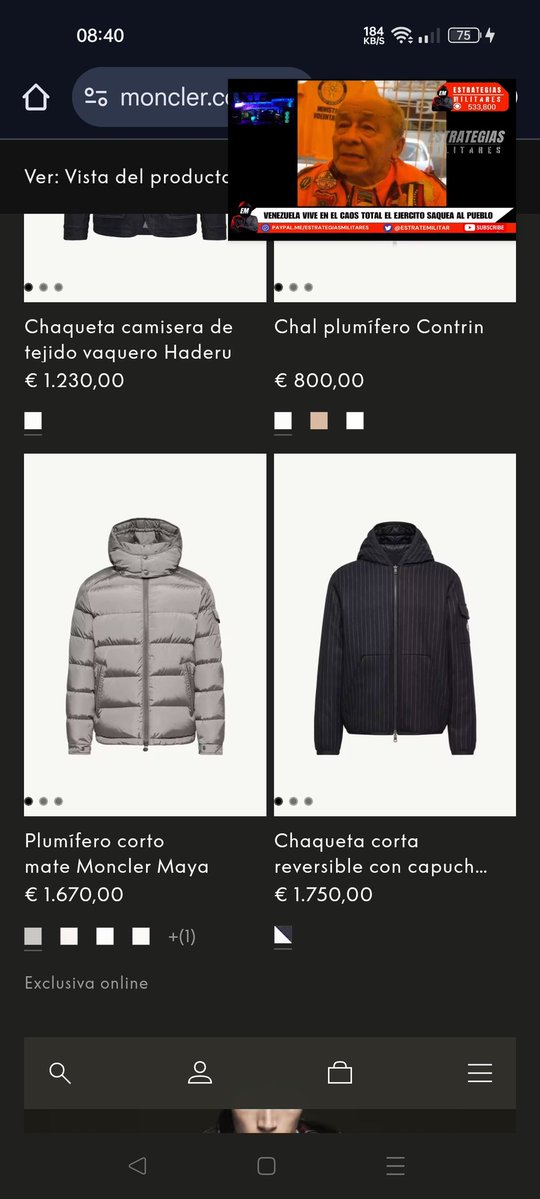 jersonraul's tweet photo. @delcyrodriguezv 1.670 euros 💶 cuesta esa chaqueta 🧥 Moncler
Veremos cuánto más tiempo ⏳ durarán y cómo terminarán. https://t.co/r8Ef2Ao028
