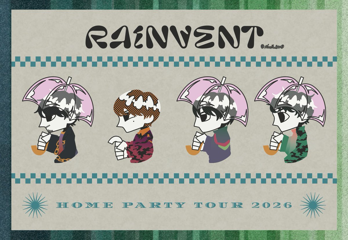 Noodle_BAND's tweet photo. 𝙍 𝘼 𝙄 𝙉 𝙑 𝙀 𝙉 𝙏 https://t.co/dzKoUBHumu