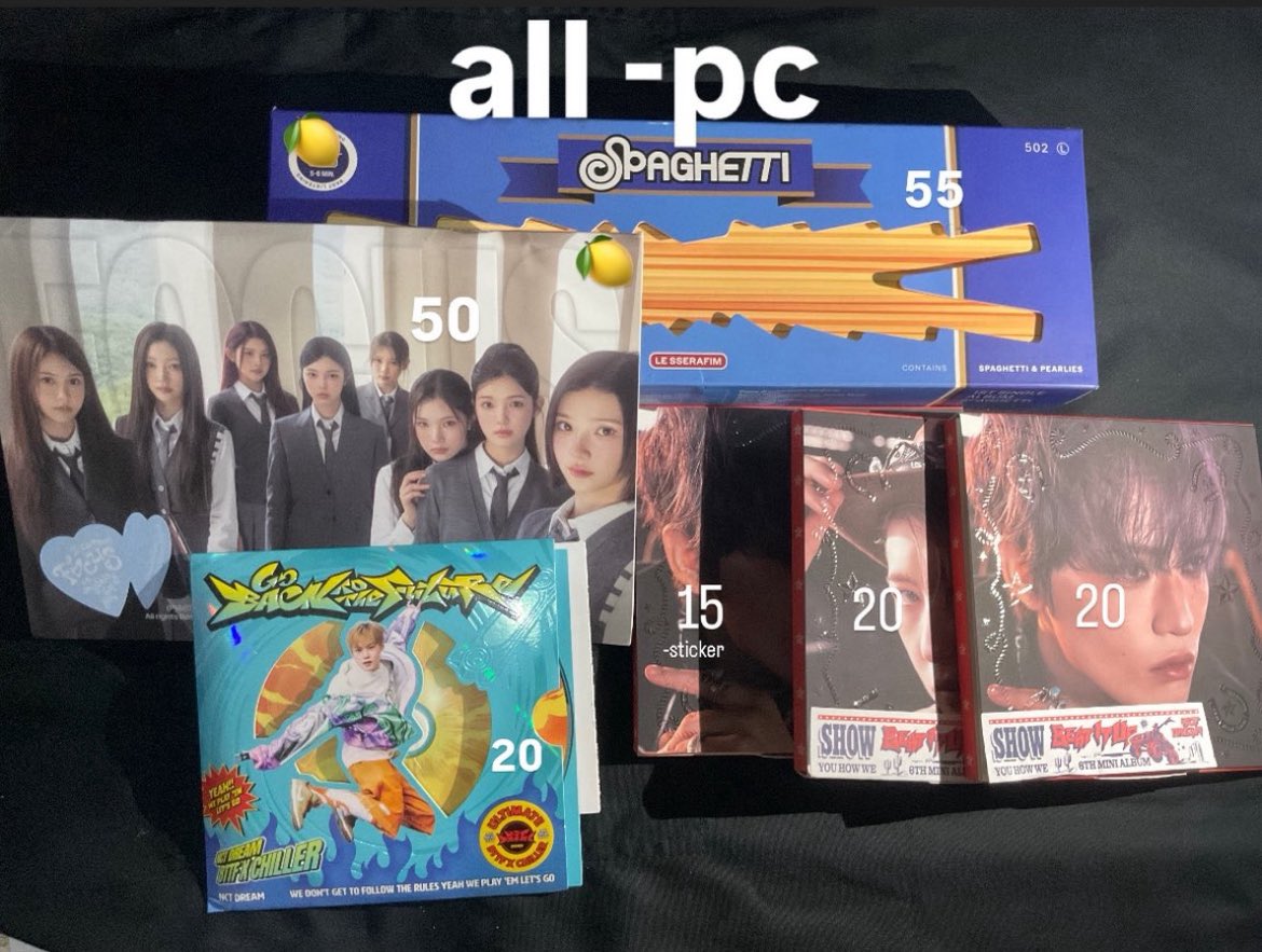 Reomonseol's tweet photo. *WTS!!!* photocard and album only 
h2h, aespa, nct, enhypen, le sserafim, treasure.

💰 on pict (rupiah/ina) 
✅ pc di bawah 50k wajib take 2 (kecuali album)
✅ tf only/split pay
❌ not for sensitif buyer, hnr, wasting time
🍊 co oren
📍bogor, ina
📩 dm for more https://t.co/ycl3pMFBJI