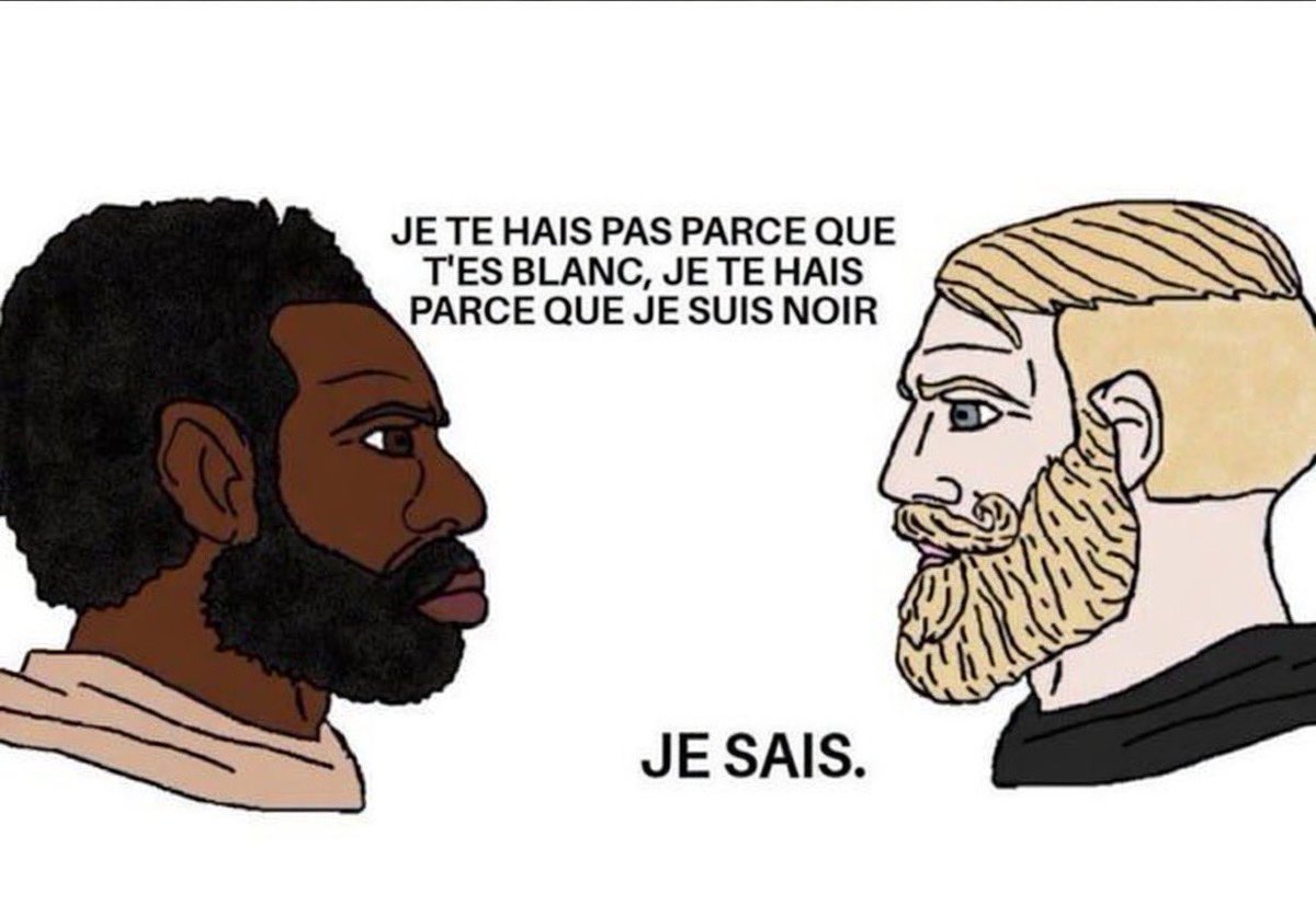 Asterix_v12's tweet photo. Je te rassure, la niafou, nous aussi ! C’est pourquoi la remigration reste une bonne chose pour toi. Mais vu que t’es une hypocrite, tu vas continuer de rester dans le pays des vilains méchants blancs. https://t.co/d6MnF9kSrB