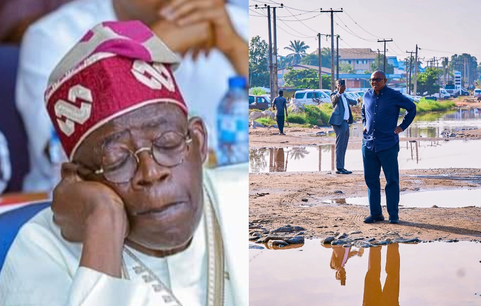 ParallelFacts's tweet photo. Fix Bad Roads Before Constructing New Ones — Peter Obi Tells Tinubu Government, Condemns Prioritising Show-Off Projects Over Critical Road Repairs https://t.co/NVczTQllbT https://t.co/imCv5h4Scg