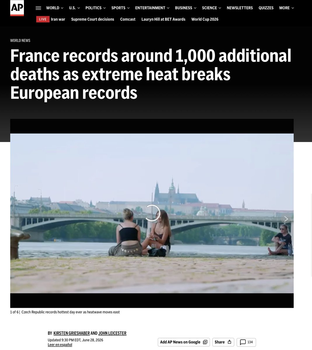 JunkScience's tweet photo. For historical perspective, there were more than 41,000 deaths in the extended heat wave that hit France in 1911, per @grok.

https://t.co/E9bdCh7glm https://t.co/1lIZOpWIpl