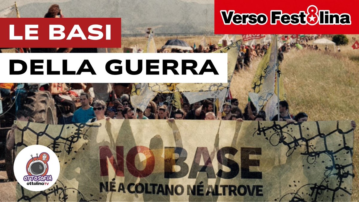 ottolinatv's tweet photo. 🔥 Verso Fest8lina

🪖 Dalla militarizzazione del territorio alla resistenza sociale

Con Daniele Iannello raccontiamo il movimento No Base ✊

Una lotta che difende il territorio e si intreccia con l'opposizione al riarmo e alla guerra 

Dal progetto di trasformazione di un’area civile in spazio militare 🏗️➡️🪖

alla risposta popolare costruita dal 2022 a oggi 
fino alle pratiche di disobbedienza  e alla repressione 

📢 Un contributo importante per capire cosa sta accadendo
e da che parte stare.

Ci vediamo qui https://t.co/NcwGuyFN9L

👉 Aderisci alla campagna di sottoscrizione di ottolinatv su GoFundMe ( https://t.co/iHLA8vQ4T4 ) e su PayPal ( https://t.co/IPHInmZOXF )

👉 Seguici anche su Spotify https://t.co/BRo8nZxbDm

👉Iscrivetevi al nostro canale Substack qui https://t.co/A48Nef871X

👉 Belle vero le magliette del Marru? Finalmente le puoi comprare anche tu. Visita qui il nostro merchandising: https://t.co/cTHkNqLXmo