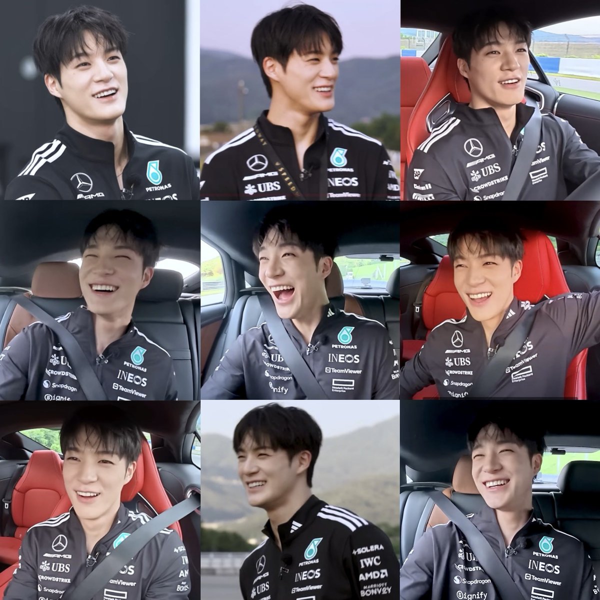 aijiyw's tweet photo. just jeno eye smiling throughout the whole driving content like you can totally tell he really enjoys it so much 🥹 https://t.co/NjkZREorAQ