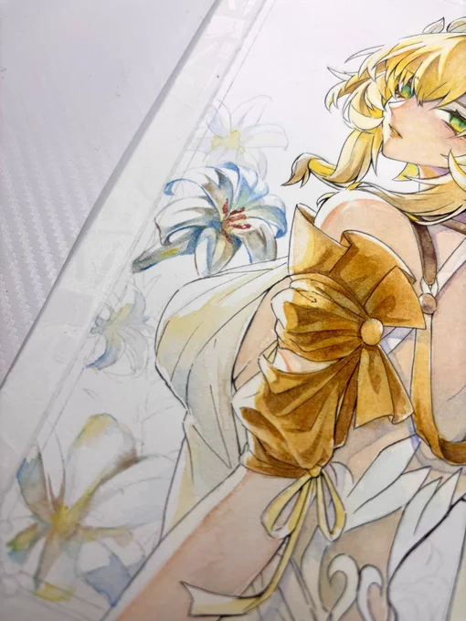 好き勝手塗りすぎてこの花なんでしょ〜みたいになったな
