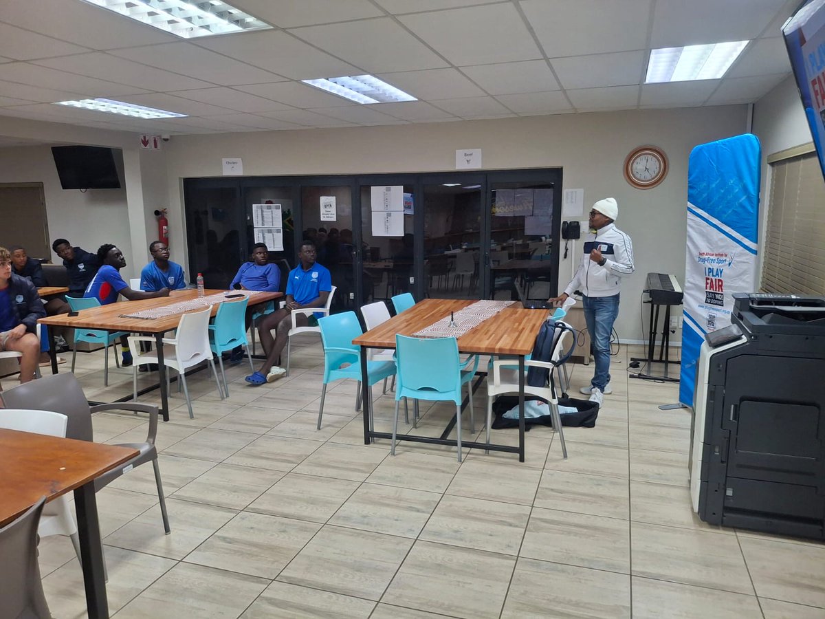 drugfreesportZA's tweet photo. SAIDS hosted an anti-doping workshop with the Limpopo Blue Bulls Craven Week team.

Learning this early means athletes protect their health, their careers, and the integrity of the jersey.

#PlayTrue #CleanSport #CravenWeek #BlueBulls #LimpopoRugby #SAIDS #RugbySA https://t.co/8Zq0ZWlJM1