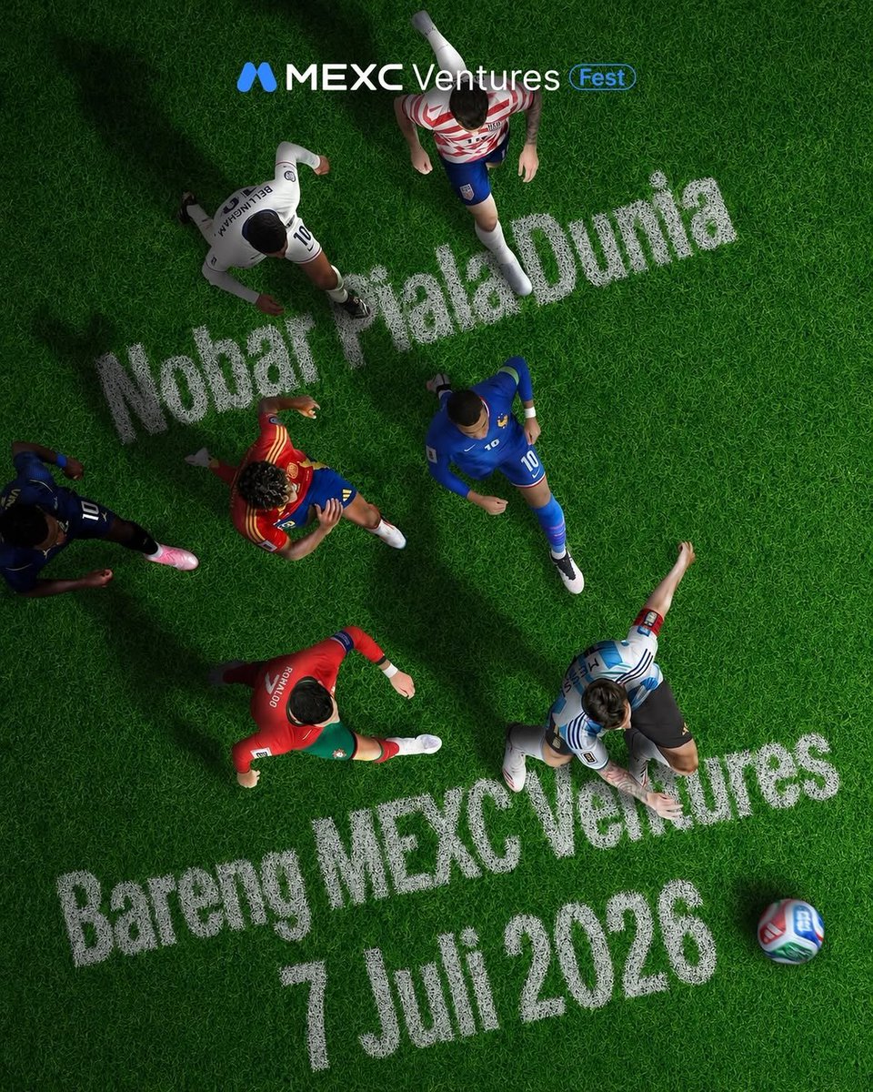 AGrup99's tweet photo. SIAP NOBAR PIALA DUNIA BARENG MEXC? 🔥⚽ @MEXC_ID

🎁 Yang bisa kamu dapatkan: 
💰 Total hadiah Rp3,5 juta 
🎽 Merchandise eksklusif MEXC 
🍕 GRATIS makanan &amp; minuman

🎟️ GRATIS! Kuota terbatas, jadi jangan sampai kehabisan.

👉 Daftar sekarang:  https://t.co/YghnHM1MAd https://t.co/7jKyQgqZyC