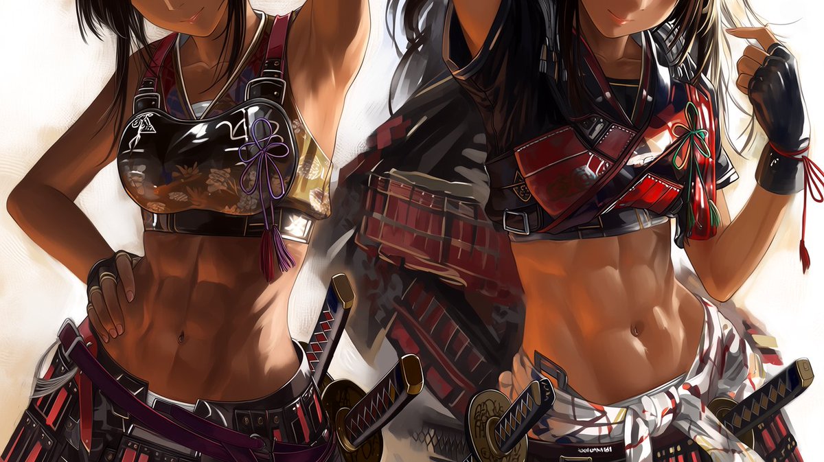 niji_heso's tweet photo. 新作の腹筋女子シリーズだよ～
1からプロファイル作り直しました
相も変わらず腋の下は全開ですが
腹筋をボコボコのシックスパックにしました
あとちょっと乙π大きくしてます
結構気に入ったのであとでピクシブにあげるね https://t.co/3X2ckSg9fY