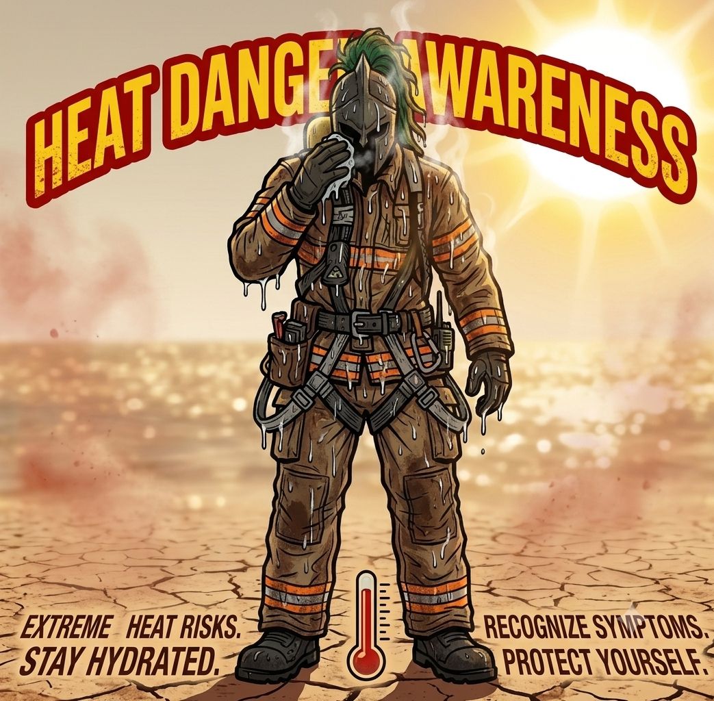 ML3947's tweet photo. 💧 Drink plenty of water (skip caffeine)
🏡 Stay in the AC or shade during peak afternoon hours
👕 Wear light, loose clothing
🚨 Know the signs of heat illness (Dizziness/cramps = cool down. Confusion/high fever = call 911).
Visit https://t.co/O0xys6t5i6 for more information! https://t.co/lbd6BrVMwL