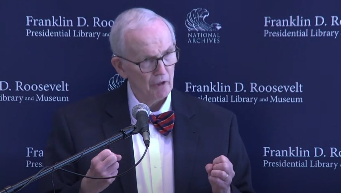 FDRLibrary's tweet photo. The Library was saddened to learn of the passing of former President and CEO of the Franklin and Eleanor Roosevelt Institute Christopher Breiseth this weekend. His passion the Roosevelt era was infectious, and his enduring friendship with the FDR Library will not be forgotten. https://t.co/zdARaKjCwh