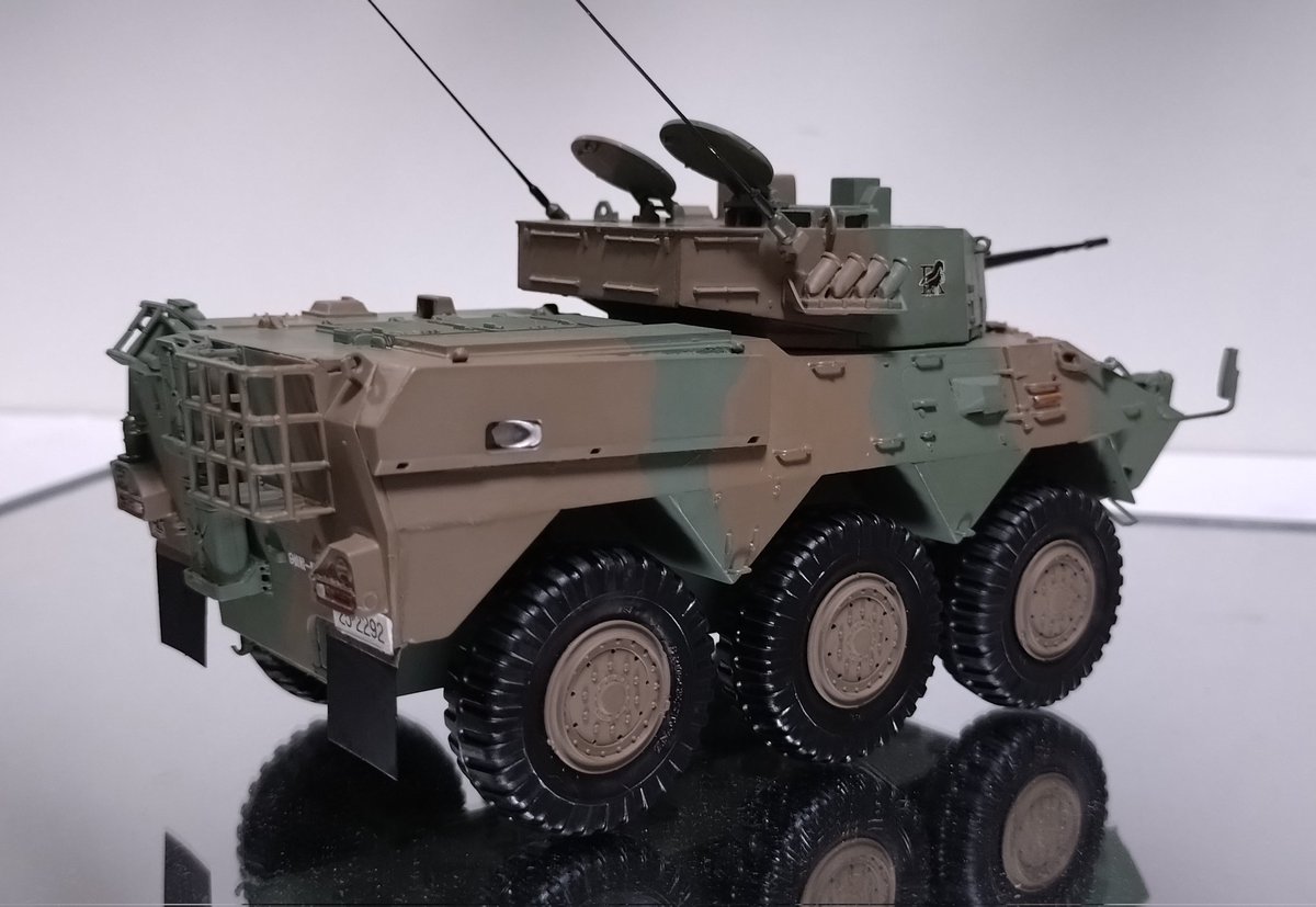 DOHATY88's tweet photo. タミヤ 1/35 16式機動戦闘車、ピットロード 1/35 87式偵察警戒車完成しました！
マーキングは岩手駐屯地の第9偵察戦闘大隊にしました😄

#Twitter模型総火演2026
＃完成 https://t.co/1AvaX1gTxY