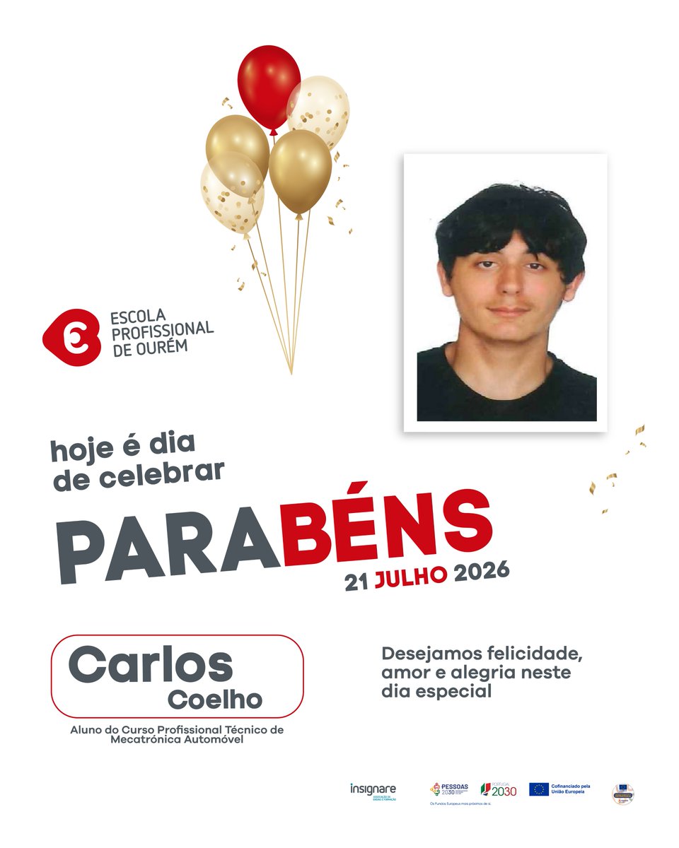 e_p_ourem's tweet photo. Parabéns Carlos Coelho 🎉
Feliz Aniversário! 🥳
Que seja um dia repleto de alegria e muitas razões para sorrir, junto daqueles que mais amas. 🌟
.
.
#FelizAniversário #Parabéns #DiaEspecial https://t.co/21t2QIrqHF
