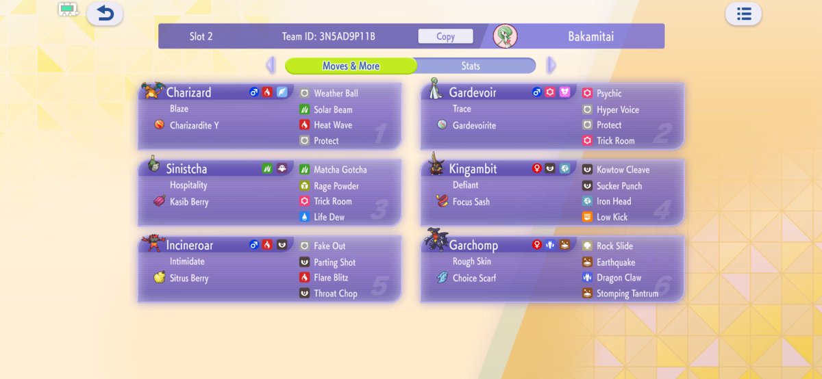 Noutong0's tweet photo. Only worse than 44,631 other players 😎 

Also the team I used to climb about 90% of the time (I low-key hate it but I have no other mons and I suck at team building 😭) https://t.co/ggypsqf5kc